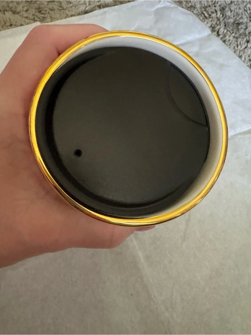 Rare Starbucks Alice + Olivia Black White Gold Bowtie Tumbler 12oz